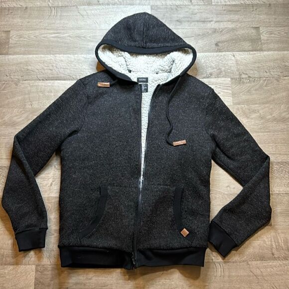 Buffalo David Bitton Warm Jacket. Small. Zip up front. Hoodie. Front pockets. - Picture 1 of 8